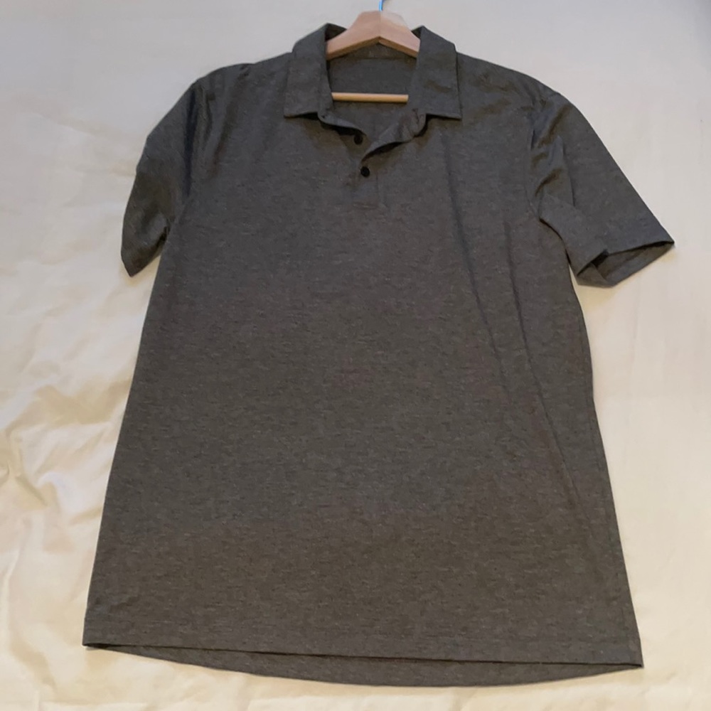 lululemon athletica Gray Polo Shirt